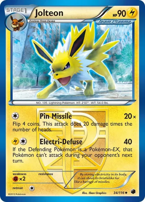 Jolteon (Team Plasma) - Reverse Holo