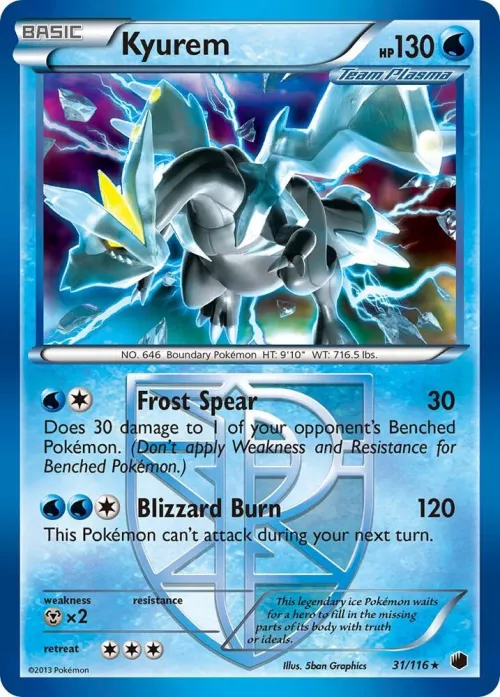 Kyurem (Team Plasma) - Reverse Holo