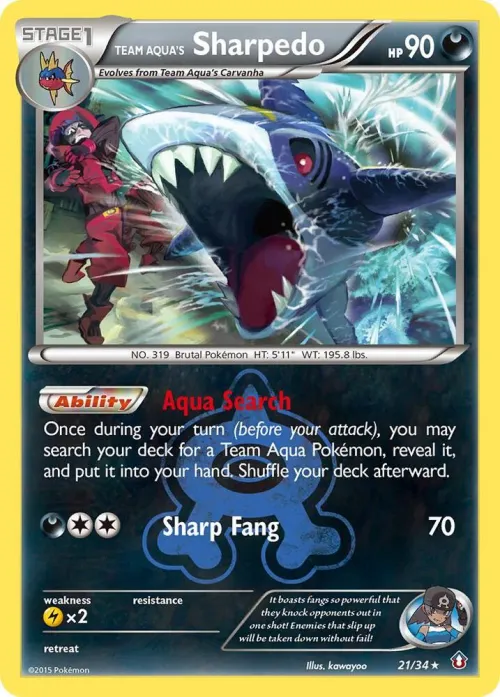 Team Aqua's Sharpedo - Holo