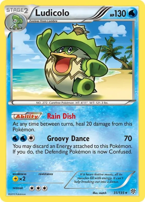 Ludicolo - Reverse Holo
