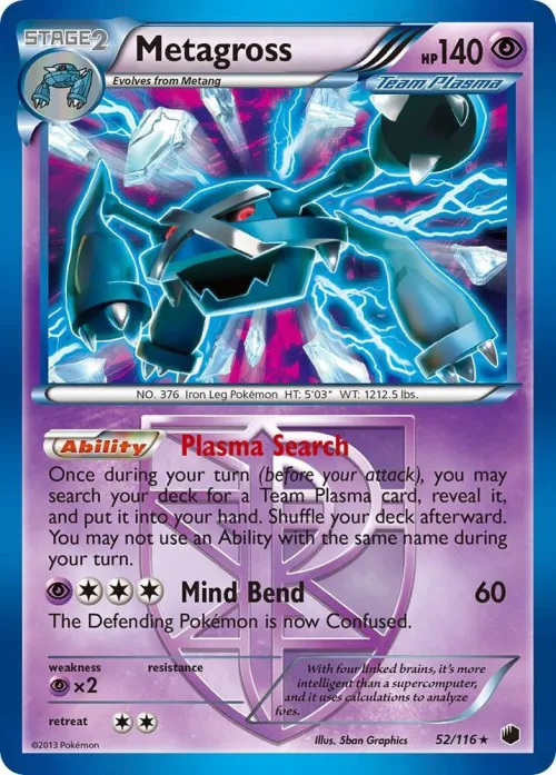 Metagross (Team Plasma) - Reverse Holo