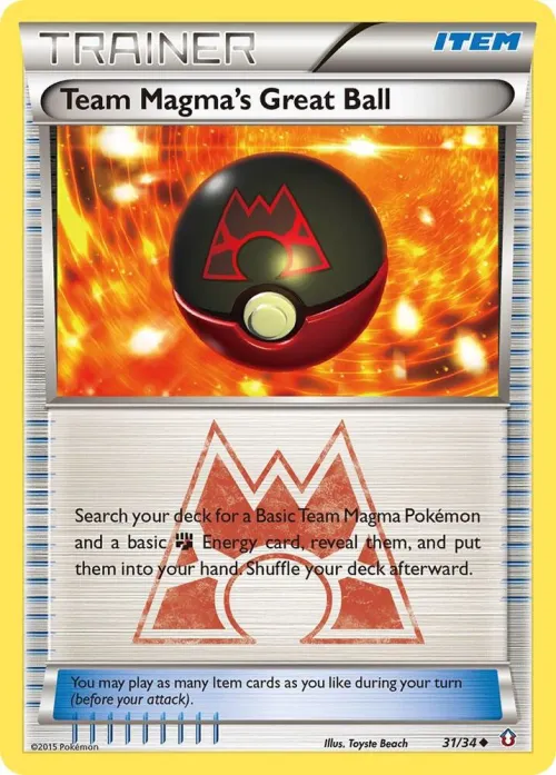 Team Magma's Great Ball - Reverse Holo