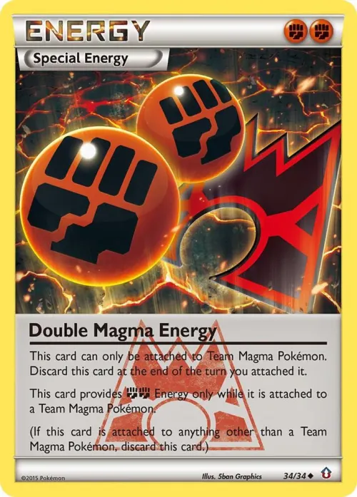Double Magma Energy - Reverse Holo