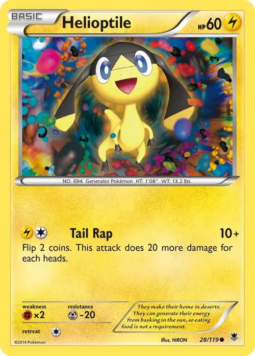 Helioptile (28) - Reverse Holo