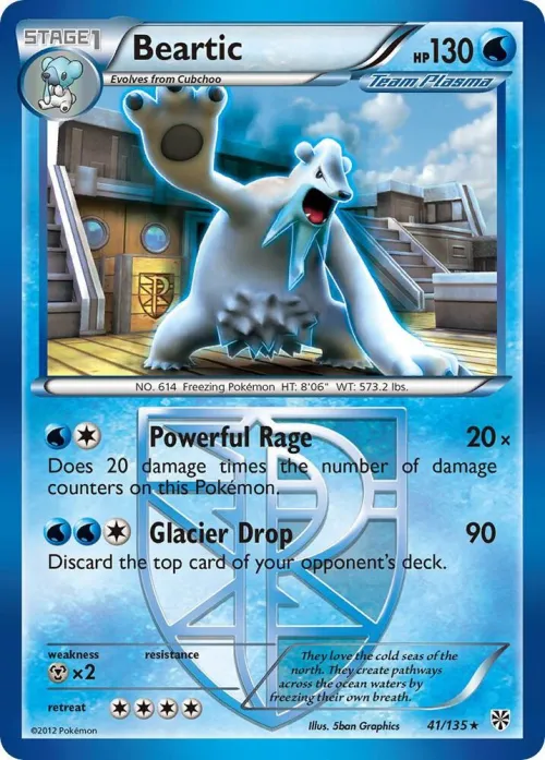 Beartic (Team Plasma) - Reverse Holo