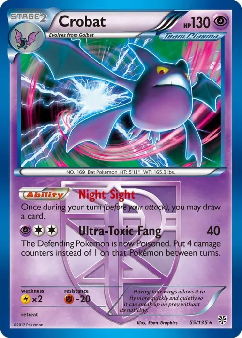 Crobat (Team Plasma) - Reverse Holo