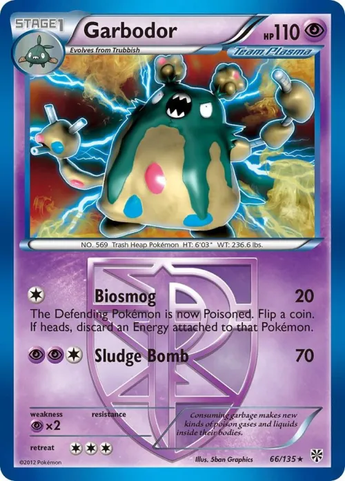 Garbodor (Team Plasma) (66) - Reverse Holo