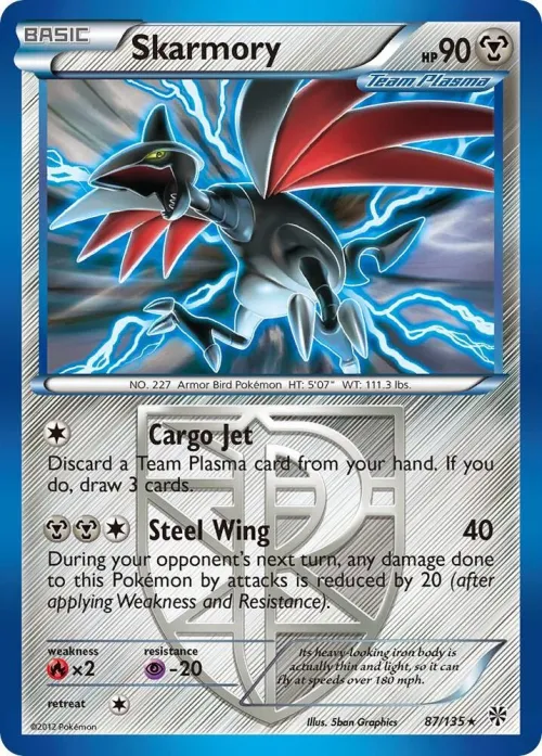 Skarmory (Team Plasma) - Reverse Holo