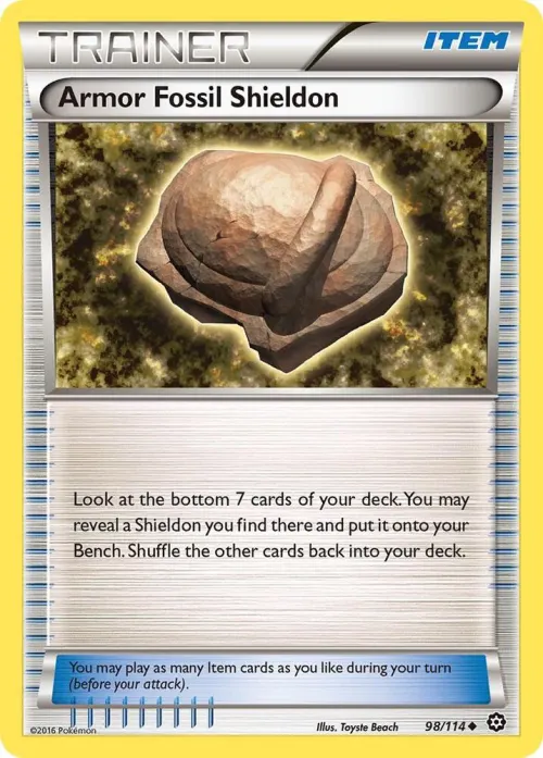 Armor Fossil Shieldon - Reverse Holo