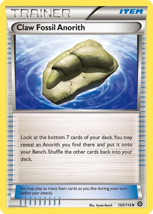 Claw Fossil Anorith - Reverse Holo