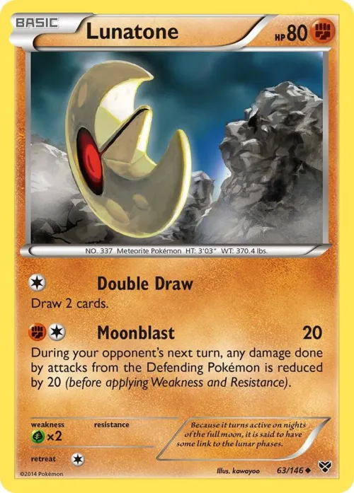 Lunatone - Reverse Holo