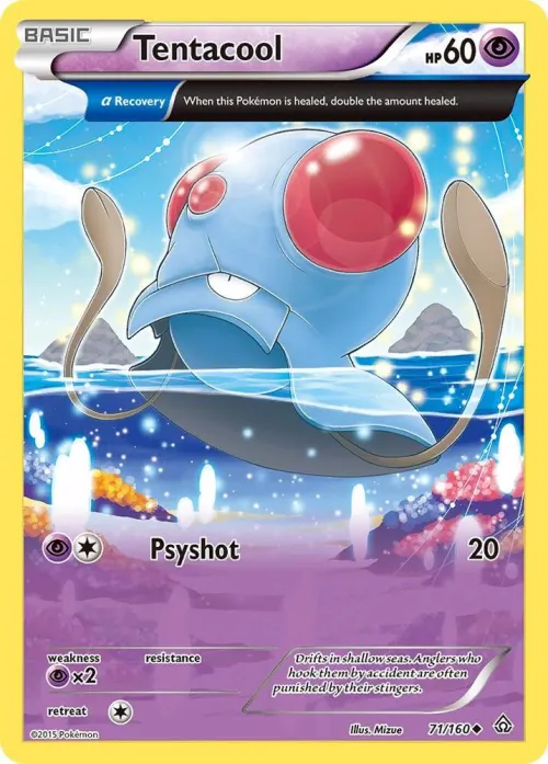 Tentacool (Alpha) - Reverse Holo