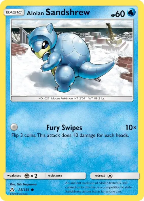 Alolan Sandshrew - Reverse Holo