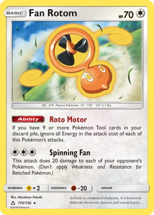 Fan Rotom - Reverse Holo