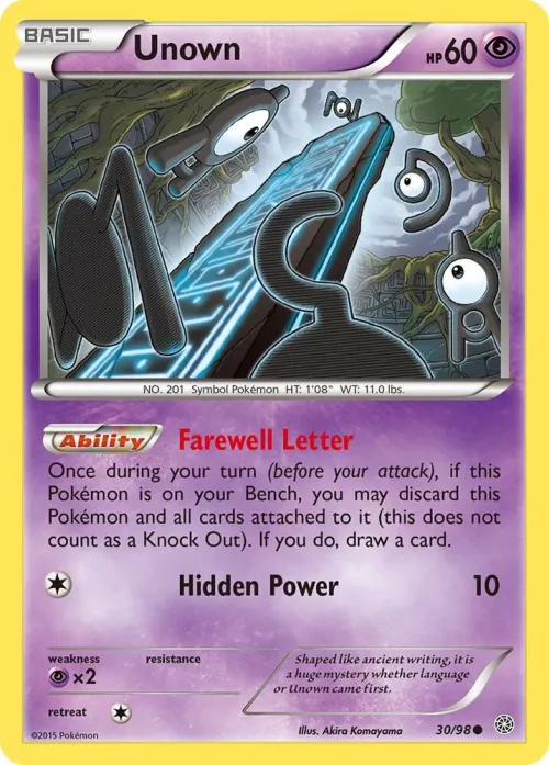 Unown - Reverse Holo