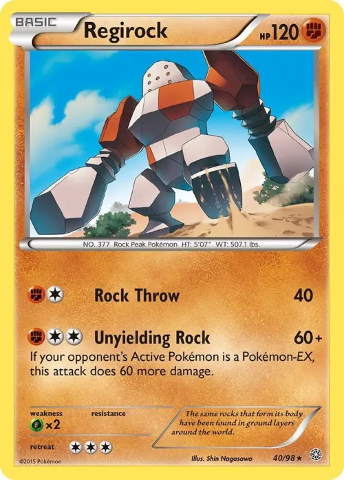 Regirock - Reverse Holo