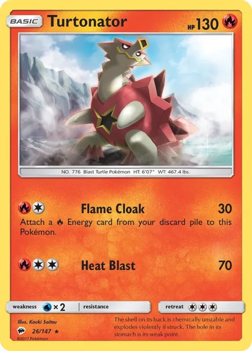 Turtonator - Reverse Holo
