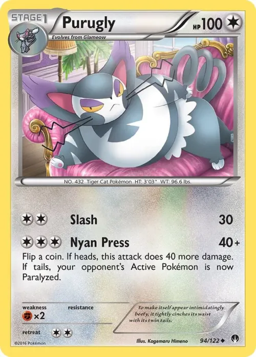 Purugly - Reverse Holo