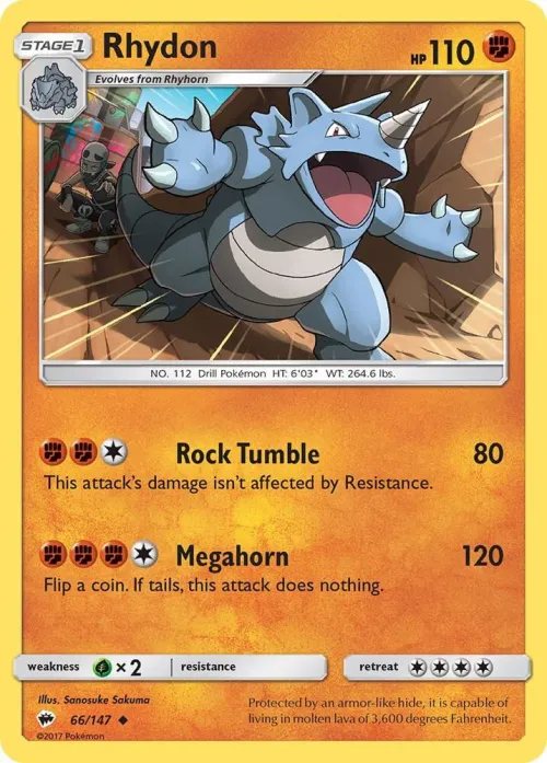 Rhydon - Reverse Holo