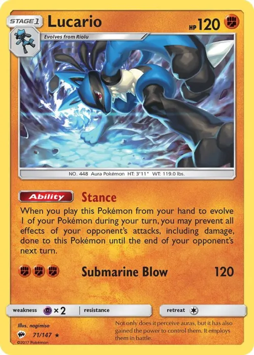 Lucario - Reverse Holo