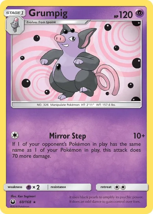 Grumpig - Reverse Holo