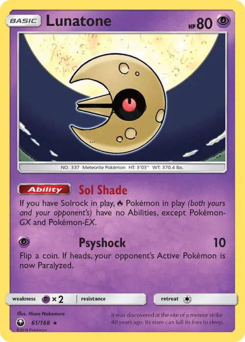 Lunatone - Reverse Holo