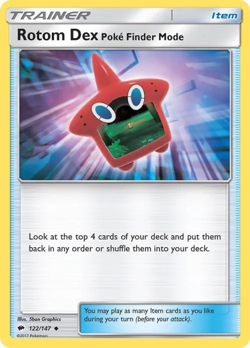Rotom Dex Poke Finder Mode - Reverse Holo
