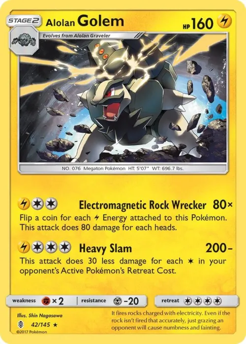 Alolan Golem - Reverse Holo