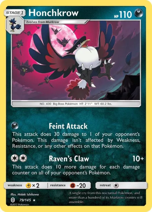 Honchkrow - Reverse Holo