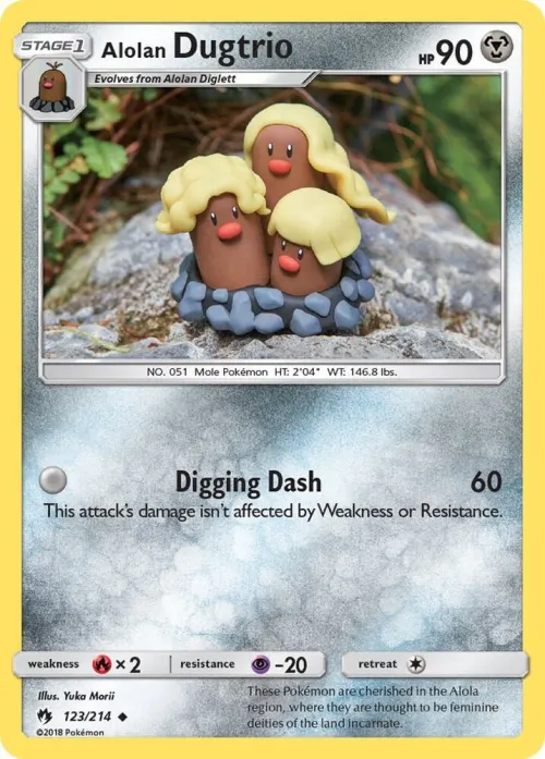 Alolan Dugtrio - Reverse Holo