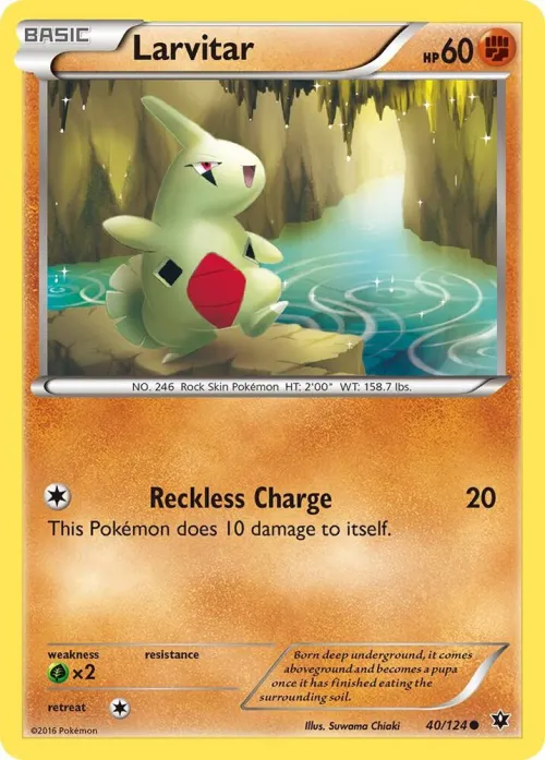 Larvitar (40) - Reverse Holo
