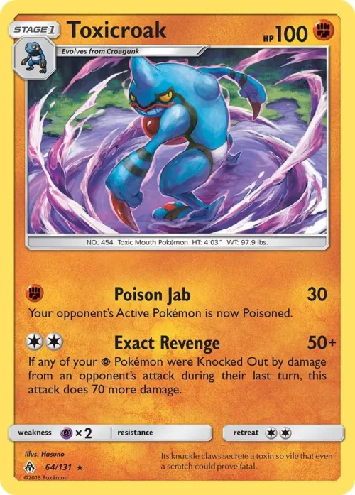 Toxicroak - Reverse Holo