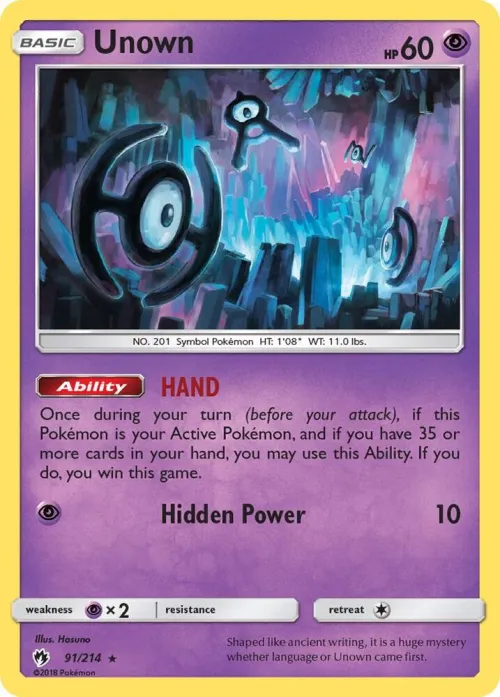 Unown (91) - Reverse Holo