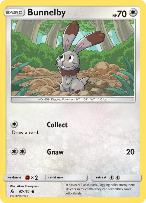Bunnelby - Reverse Holo