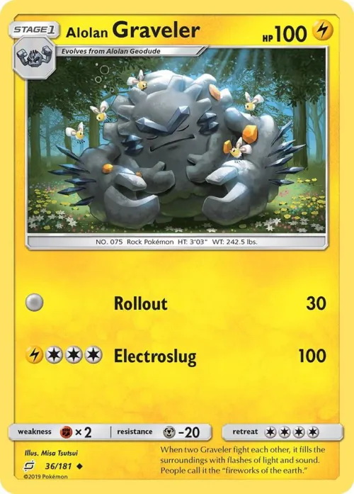 Alolan Graveler - Reverse Holo