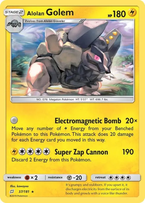 Alolan Golem - Reverse Holo