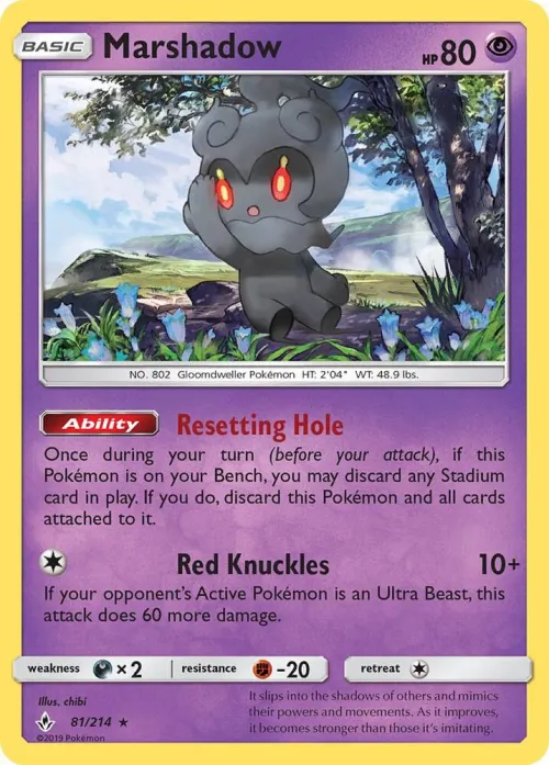 Marshadow - Reverse Holo