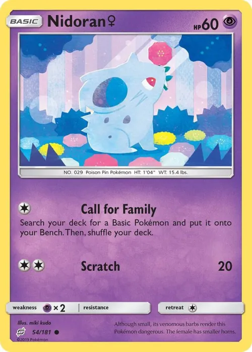 Nidoran F - Reverse Holo