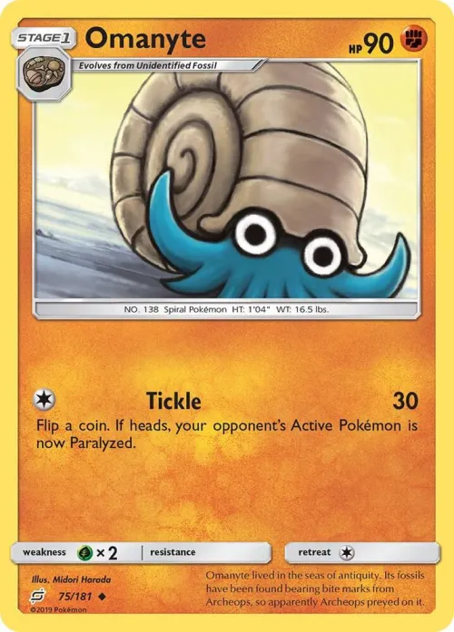 Omanyte - Reverse Holo