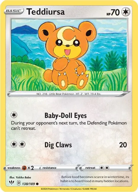 Teddiursa - Reverse Holo