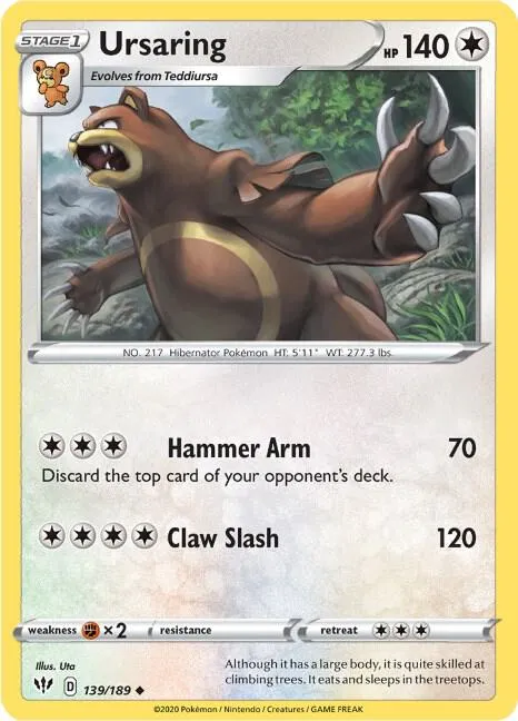 Ursaring - Reverse Holo