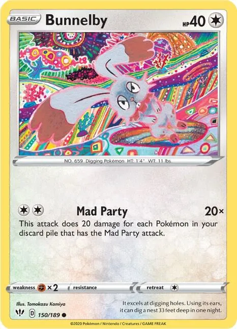 Bunnelby - Reverse Holo