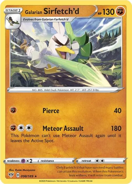 Galarian Sirfetch'd - Reverse Holo