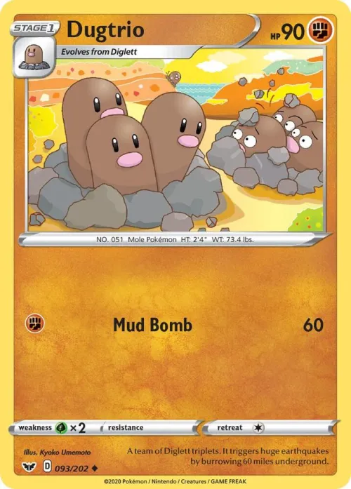 Dugtrio - Reverse Holo