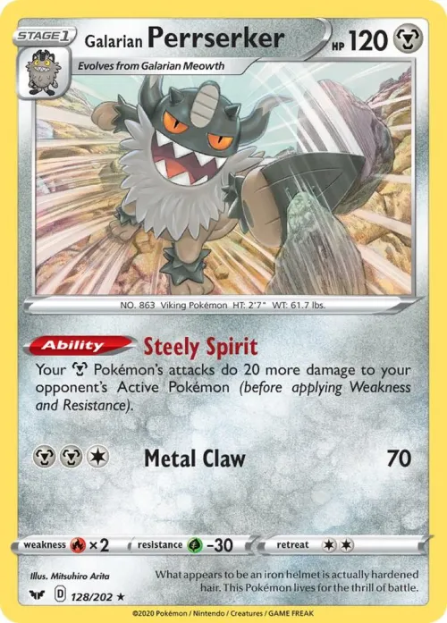 Galarian Perrserker - Reverse Holo