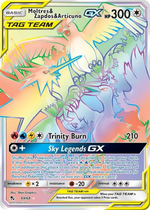 Moltres & Zapdos & Articuno GX (Secret)