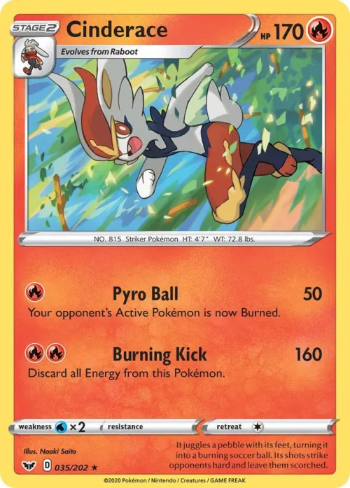 Cinderace (035) - Holo
