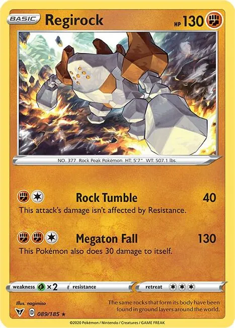 Regirock - Reverse Holo