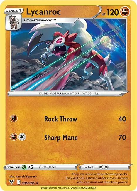 Lycanroc - Reverse Holo