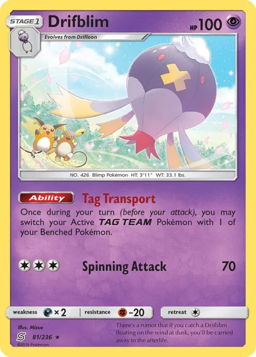 Drifblim - Reverse Holo